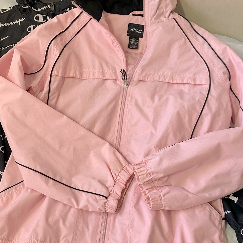 light pink raincoat